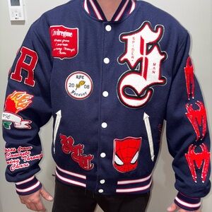 Civil Regime x Spider-Man Varsity Jacket Men’s L NWT